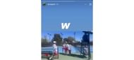 Screengrab of Andre Agassi and Steffi Graf's daughter Jaz's Instagram stories (@jazagassi)